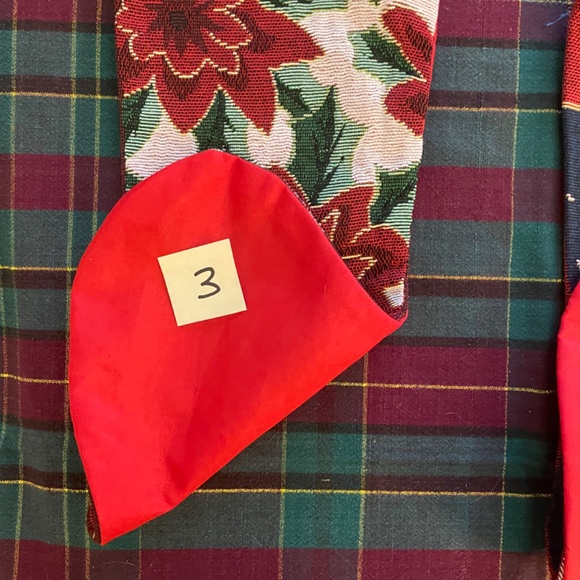 Woven Christmas stockings with hanger loop 5/$15 great for wine bags - Picture 9 of 15